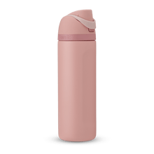 Full profile shot of the 24oz 'Rose Quartz' FreeSip water bottle.