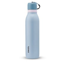 Owala light-blue 24oz FreeSip Twist water bottle.
