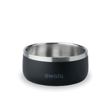 Owala black 3 cup stainless steel pet bowl
